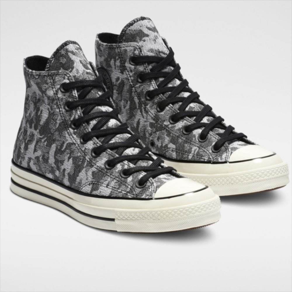 Converse Men's Chuck 70 Hi Camo Denim 163232C Size Men's 6.5